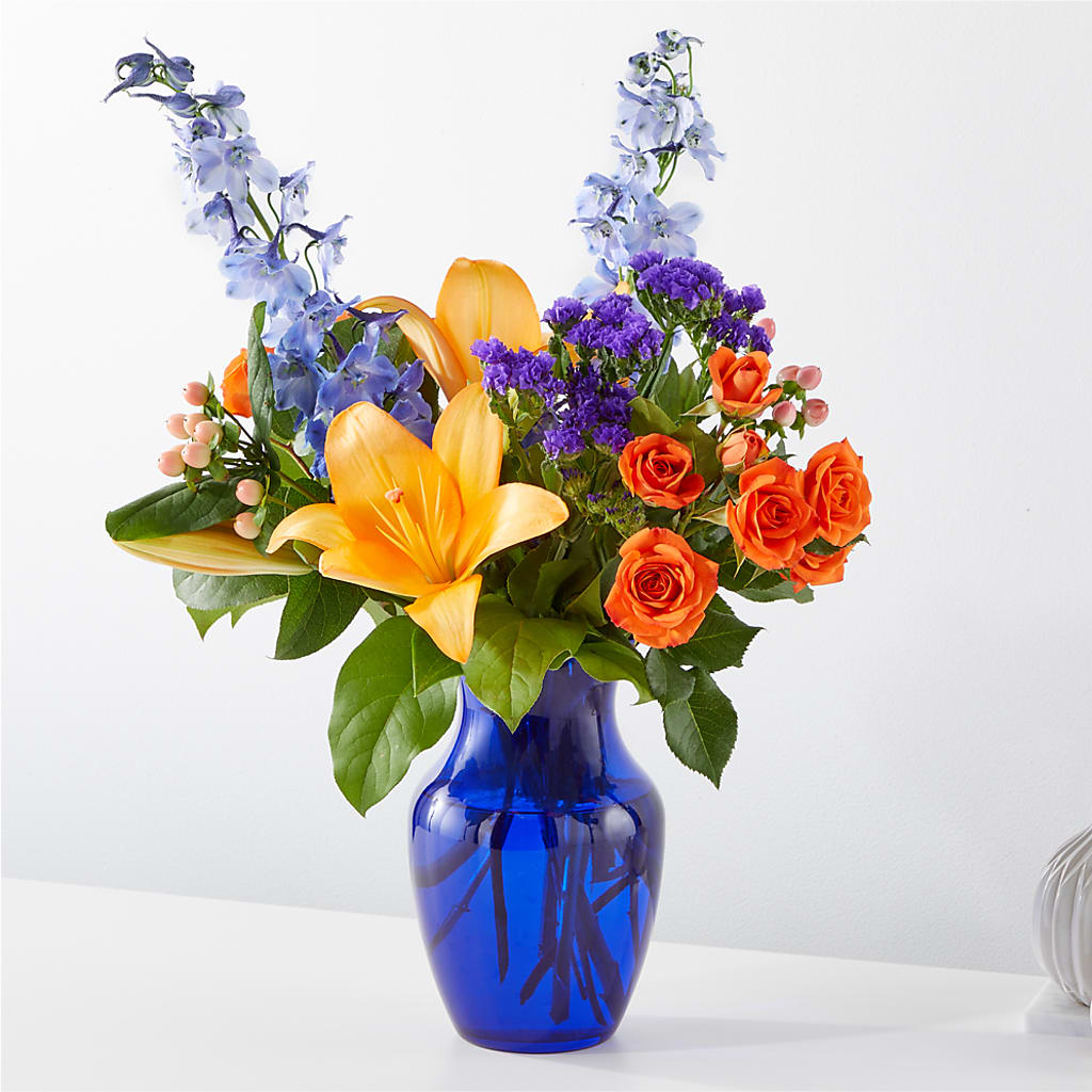 Radiant Citrus Bouquet – D & L FLORIST & GIFTS LLC, Houston MO