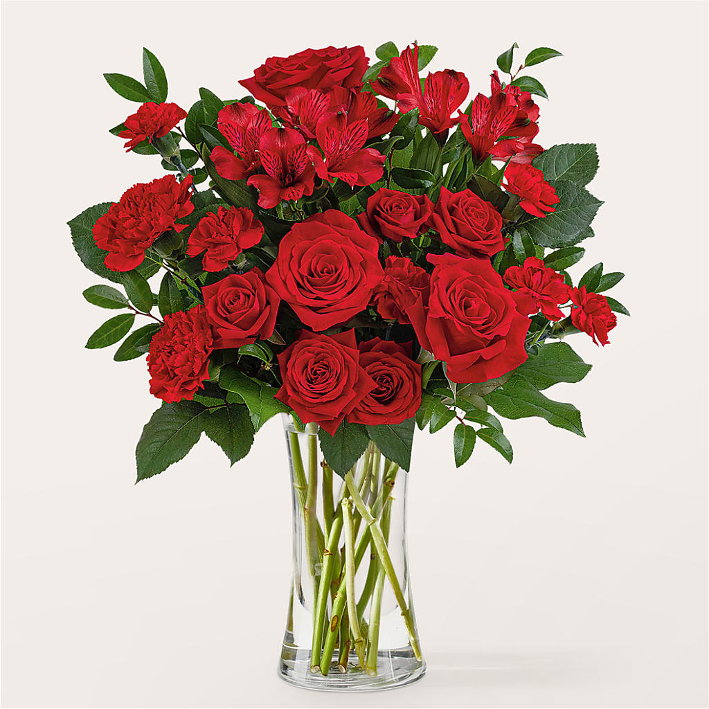 Brilliant Ruby Bouquet – D & L FLORIST & GIFTS LLC, Houston MO