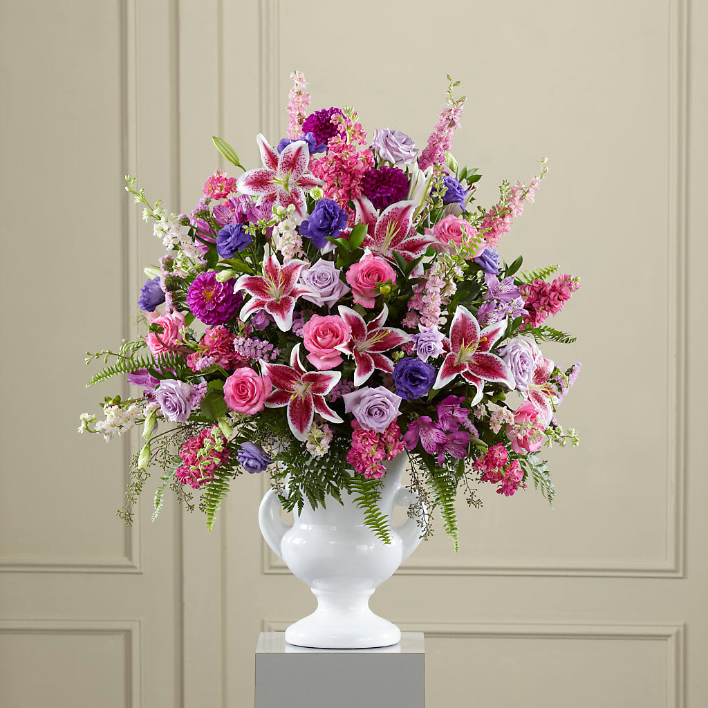 Peaceful Tribute Arrangement – D & L FLORIST & GIFTS LLC, Houston MO
