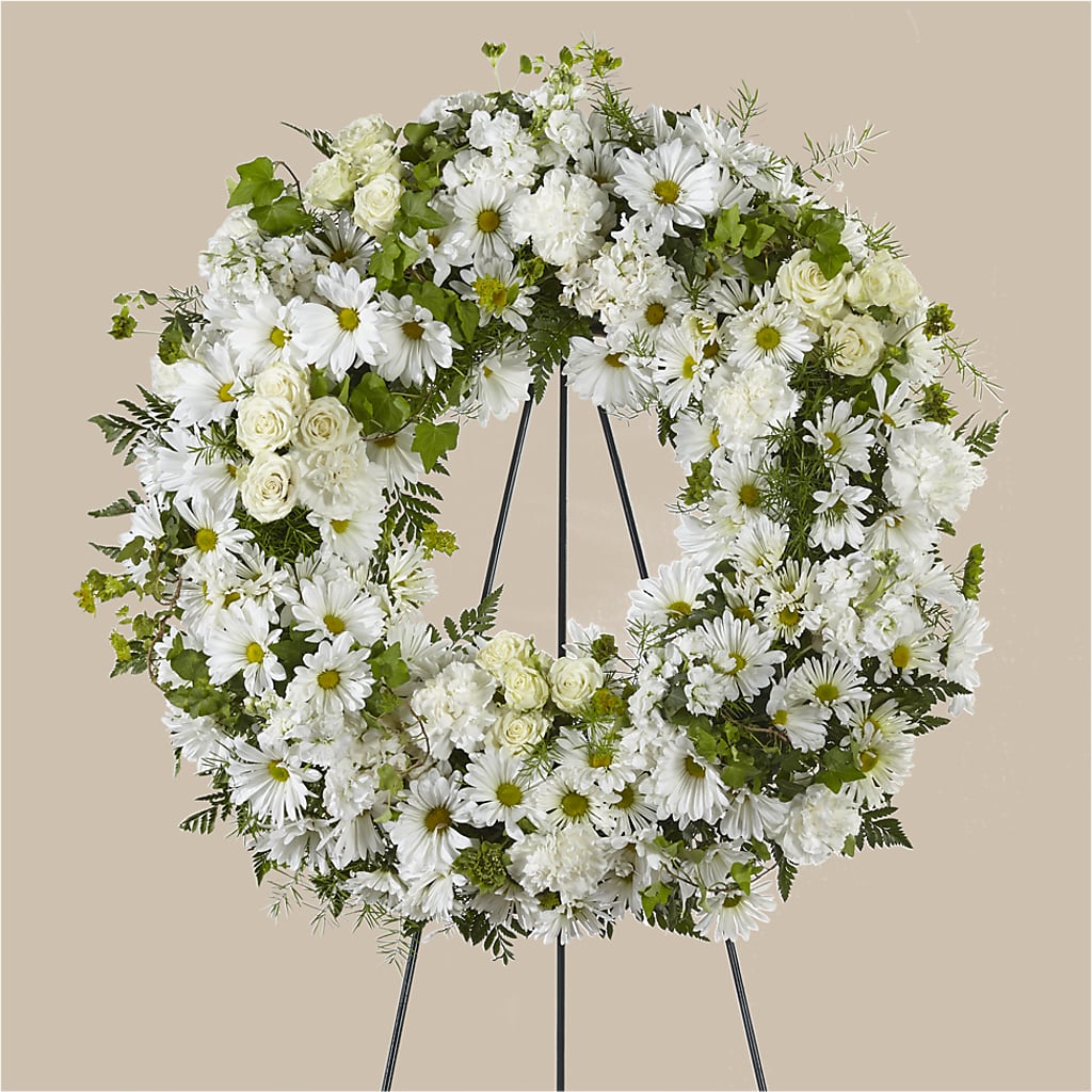 Faithful Wishes Wreath – D & L FLORIST & GIFTS LLC, Houston MO