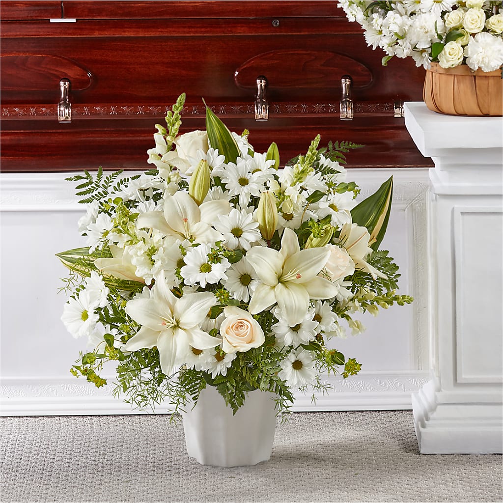 Thoughts of Tranquility Floor Basket – D & L FLORIST & GIFTS LLC, Houston MO