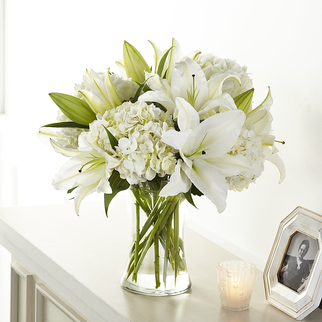 Compassionate Lily Bouquet – D & L FLORIST & GIFTS LLC, Houston MO
