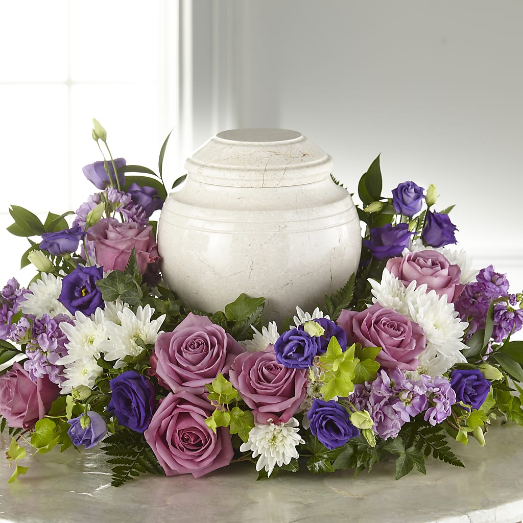 Blooming Sympathy Cremation Adornment – D & L FLORIST & GIFTS LLC, Houston MO