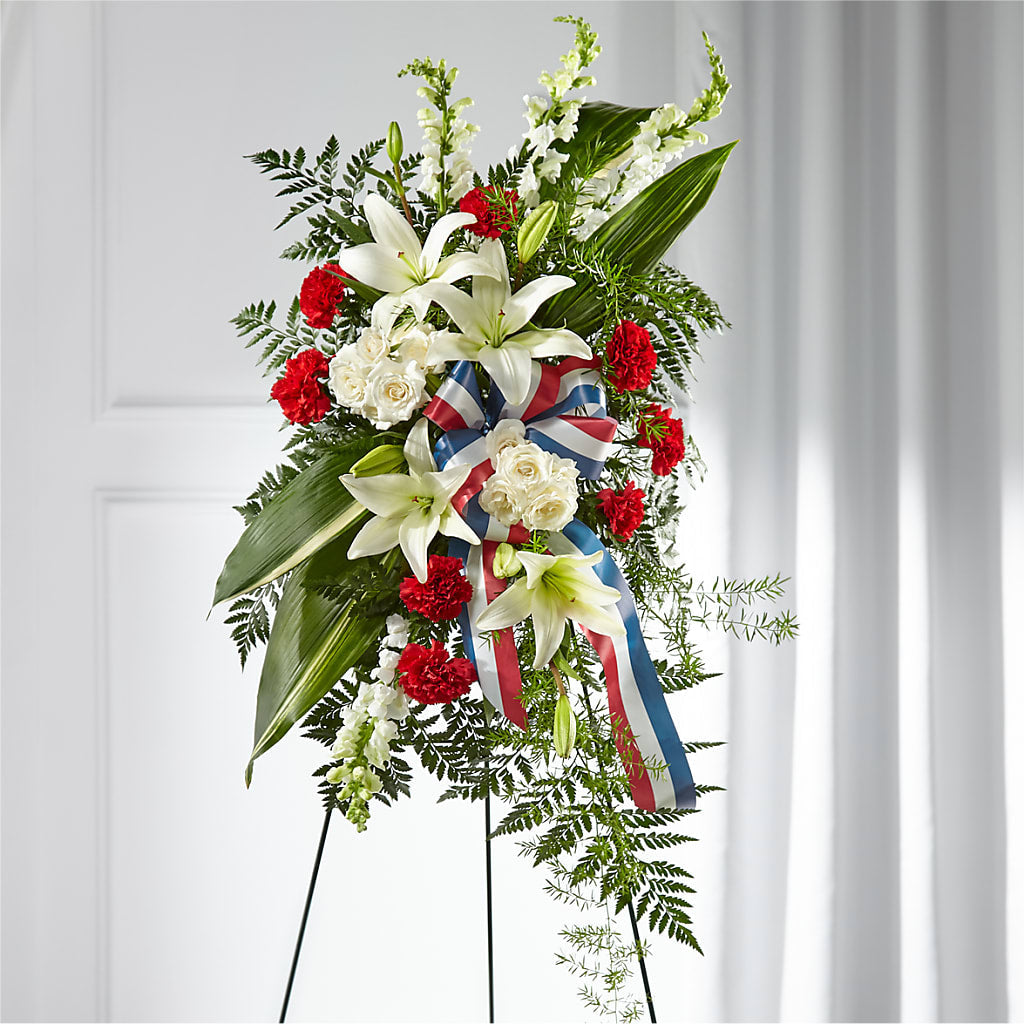 Stars of Life Standing Spray – D & L FLORIST & GIFTS LLC, Houston MO