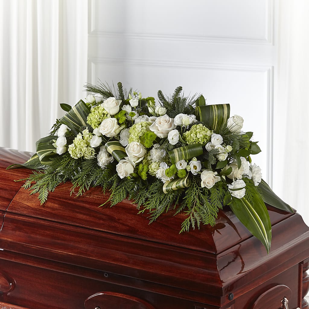 Hopeful Gesture Casket Spray – D & L FLORIST & GIFTS LLC, Houston MO