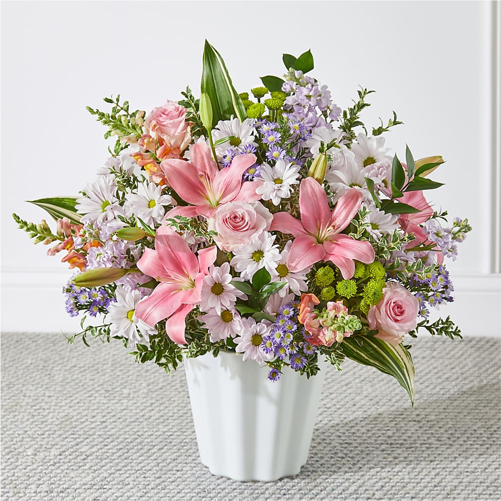 Abundant Compassion Floor Basket – D & L FLORIST & GIFTS LLC, Houston MO