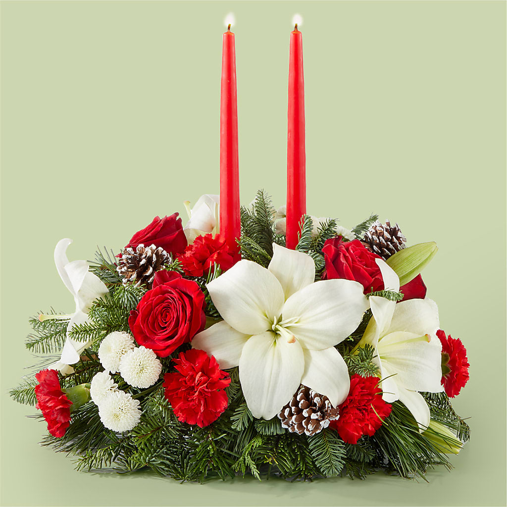 Seasonal Festivities Centerpiece – D & L FLORIST & GIFTS LLC, Houston MO