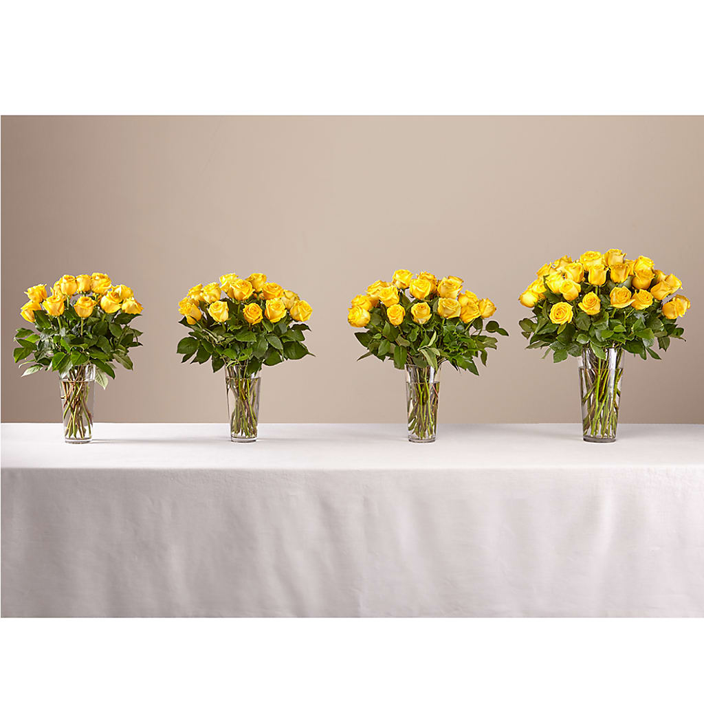Long Stem Yellow Rose Bouquet – D & L FLORIST & GIFTS LLC, Houston MO