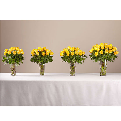 Long Stem Yellow Rose Bouquet – D & L FLORIST & GIFTS LLC, Houston MO