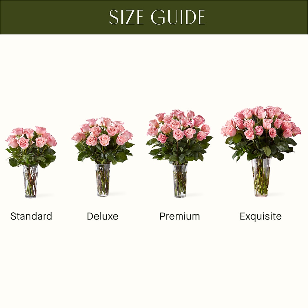 Long Stem Pink Rose Bouquet – D & L FLORIST & GIFTS LLC, Houston MO