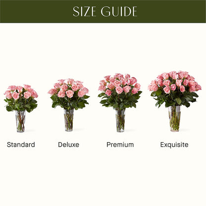 Long Stem Pink Rose Bouquet – D & L FLORIST & GIFTS LLC, Houston MO
