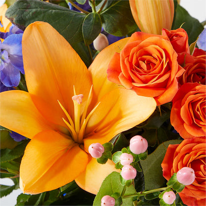 Radiant Citrus Bouquet – D & L FLORIST & GIFTS LLC, Houston MO