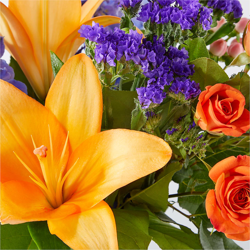Radiant Citrus Bouquet – D & L FLORIST & GIFTS LLC, Houston MO