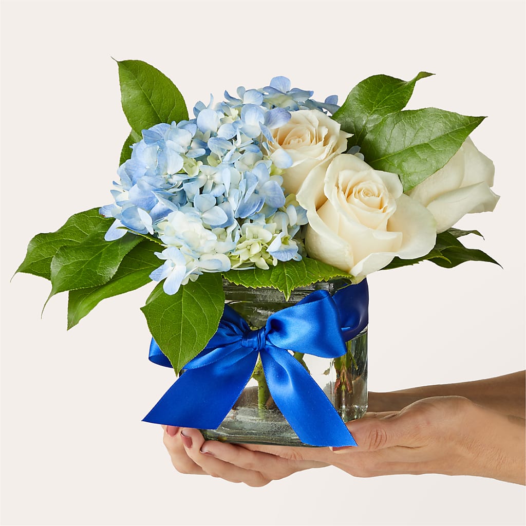 Sky Blue Delight Bouquet – D & L FLORIST & GIFTS LLC, Houston MO