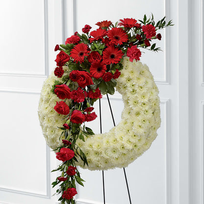 Graceful Tribute Wreath – D & L FLORIST & GIFTS LLC, Houston MO