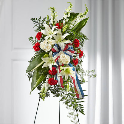 Stars of Life Standing Spray – D & L FLORIST & GIFTS LLC, Houston MO