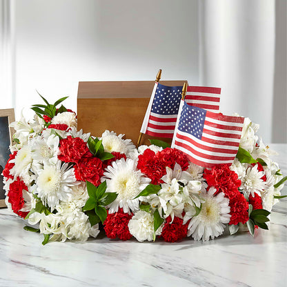 Spirit of Patriotism Cremation Adornment – D & L FLORIST & GIFTS LLC, Houston MO