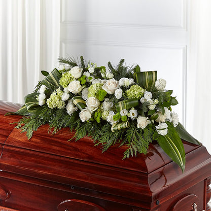Hopeful Gesture Casket Spray – D & L FLORIST & GIFTS LLC, Houston MO