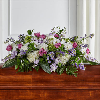 Meadows of Serenity Casket Spray – D & L FLORIST & GIFTS LLC, Houston MO